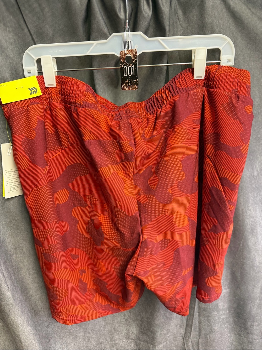 all in motion Red and Maroon Camouflage Athletic Shorts - Picture 4 of 5